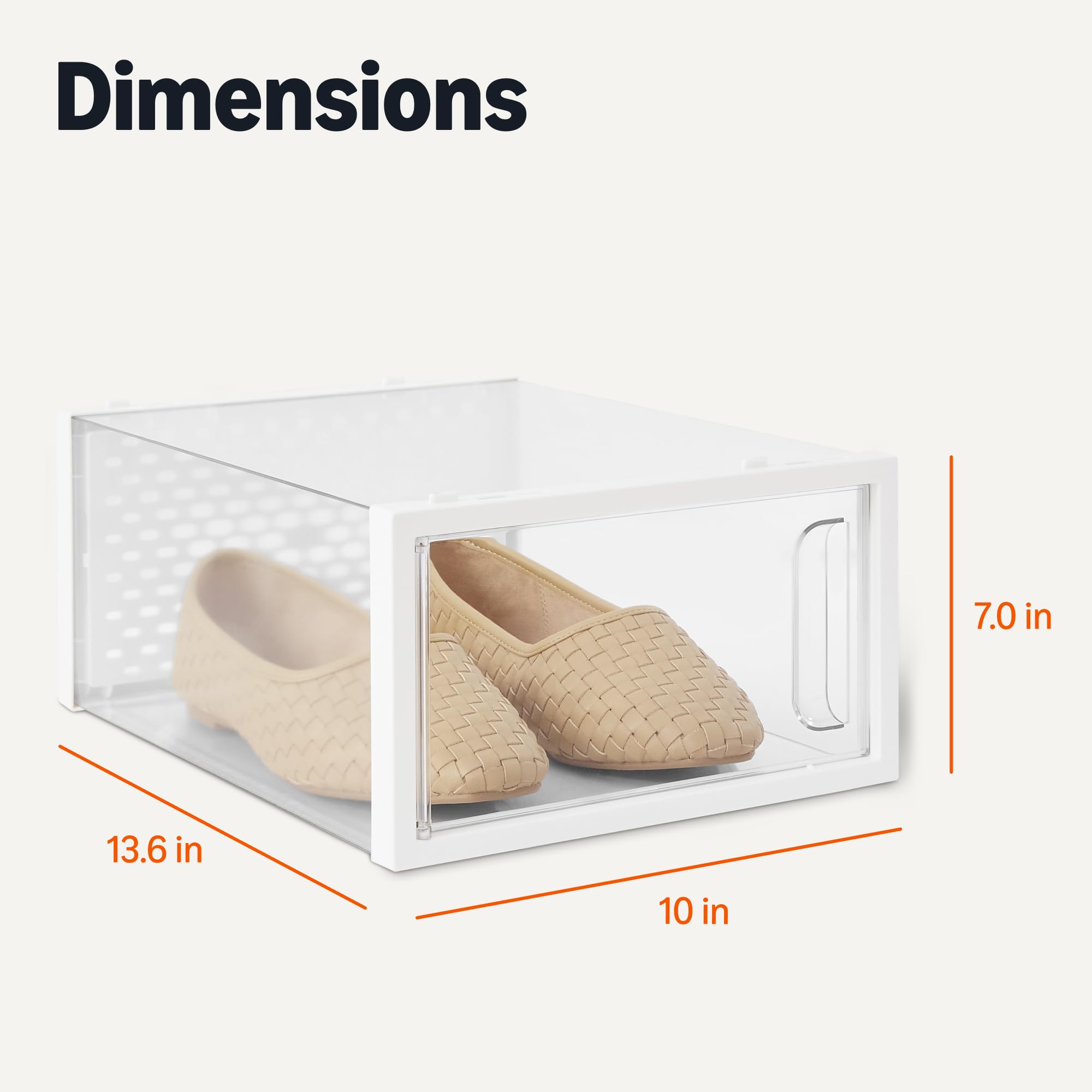 Amazon Basics boîtes pliées et rangées économisant espace dans placard