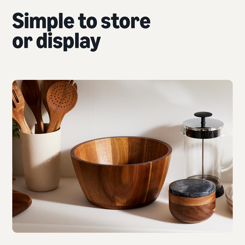 Amazon Basics bol utilisé comme centre de table pour ambiance naturelle