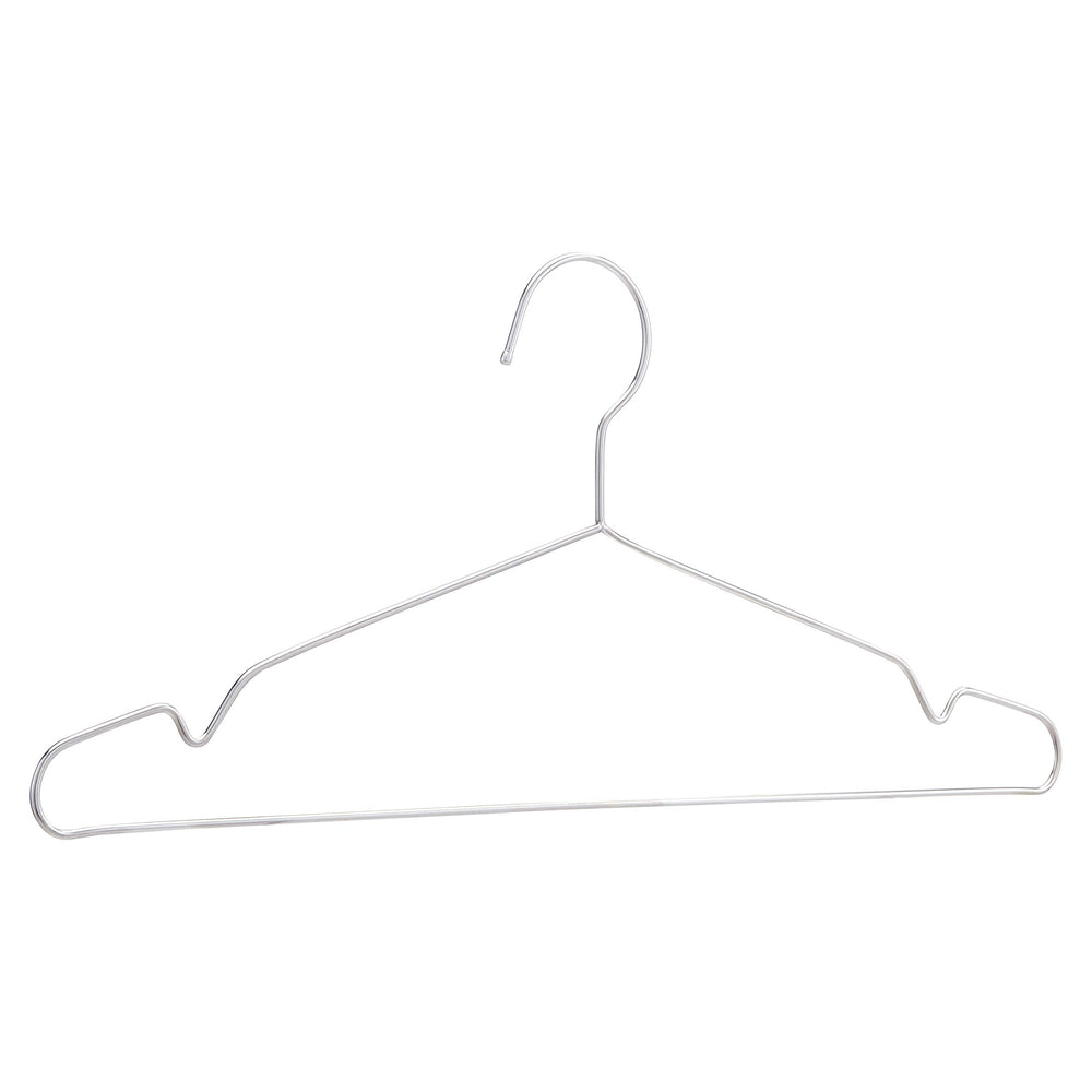 Amazon Basics cintres acier inox vue d'ensemble lot 50 tenue fiable