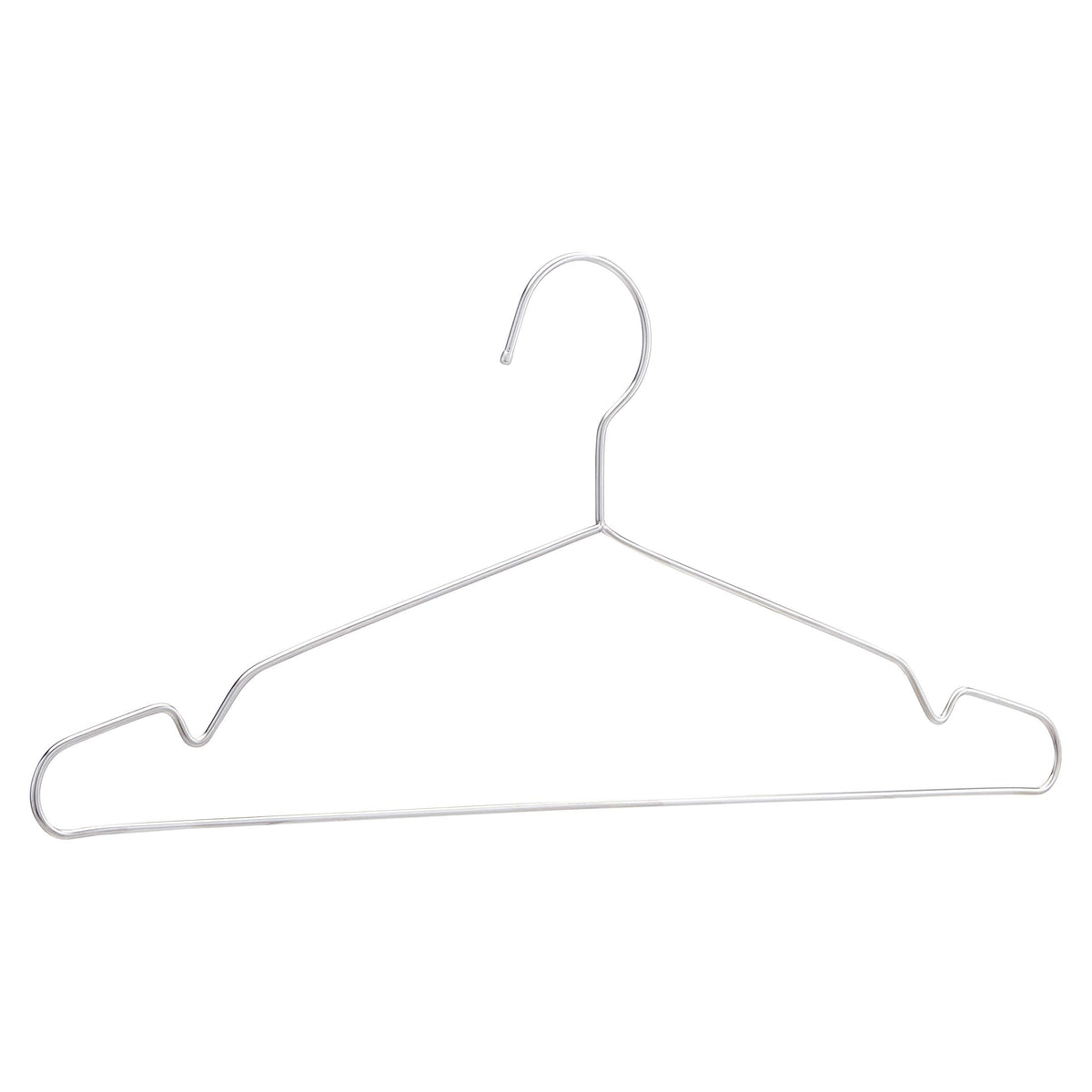 Amazon Basics cintres acier inox vue d'ensemble lot 50 tenue fiable