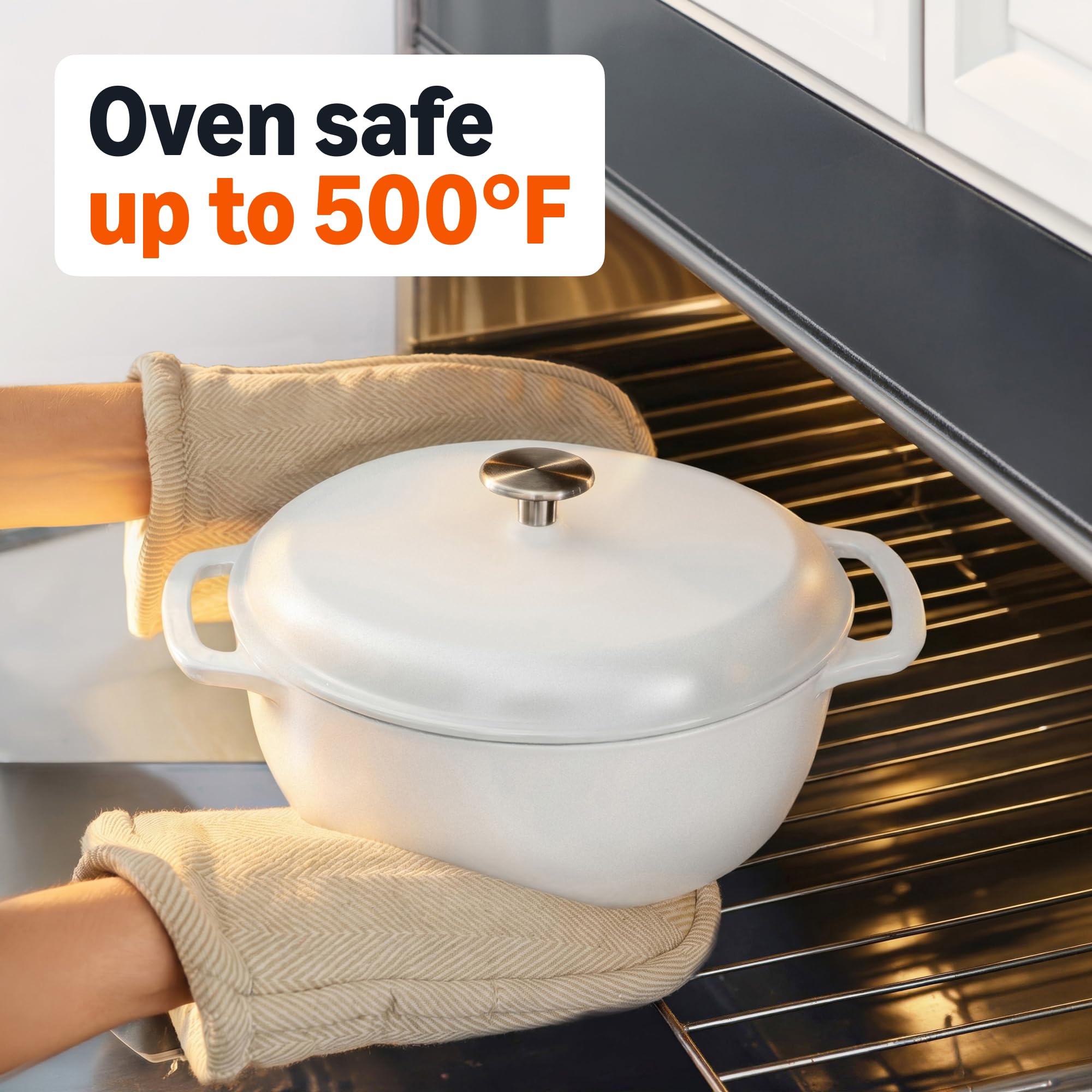 Amazon Basics cocotte avec couvercle serré montrant rétention vapeur et saveurs
