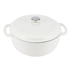 Amazon Basics cocotte blanche mat face avant montrant design et capacité