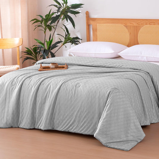 Amazon Basics gros plan du tissage waffle montrant aération et douceur