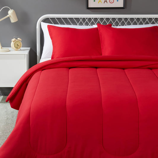 Amazon Basics couette face avant montrant la finition et couleur, confort visuel