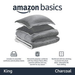 Amazon Basics revers Sherpa pelucheux qui retient la chaleur