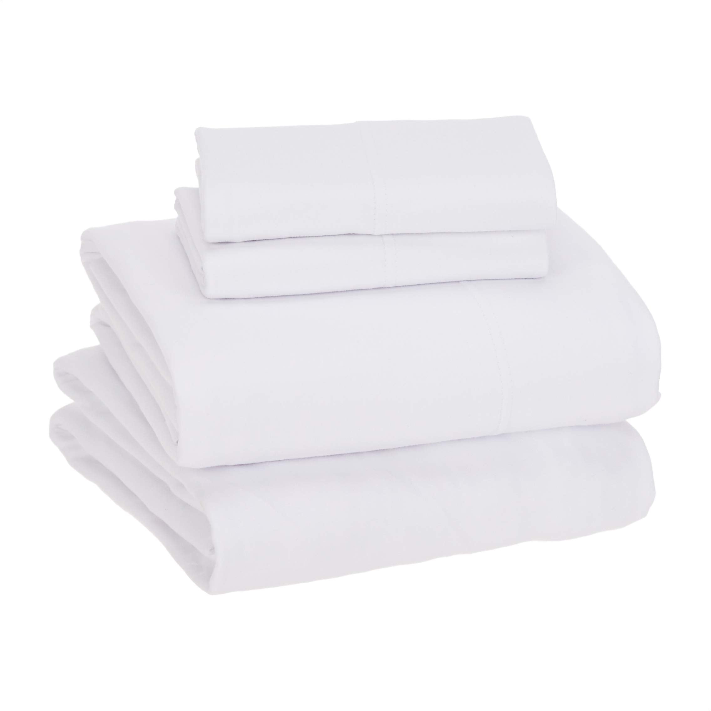 Amazon Basics gros plan du maillage jersey montrant texture souple et confort