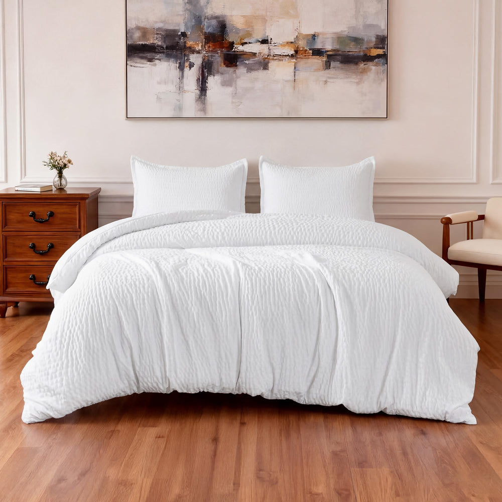 Amazon Basics gros plan jacquard tressé montrant texture et profondeur décorative