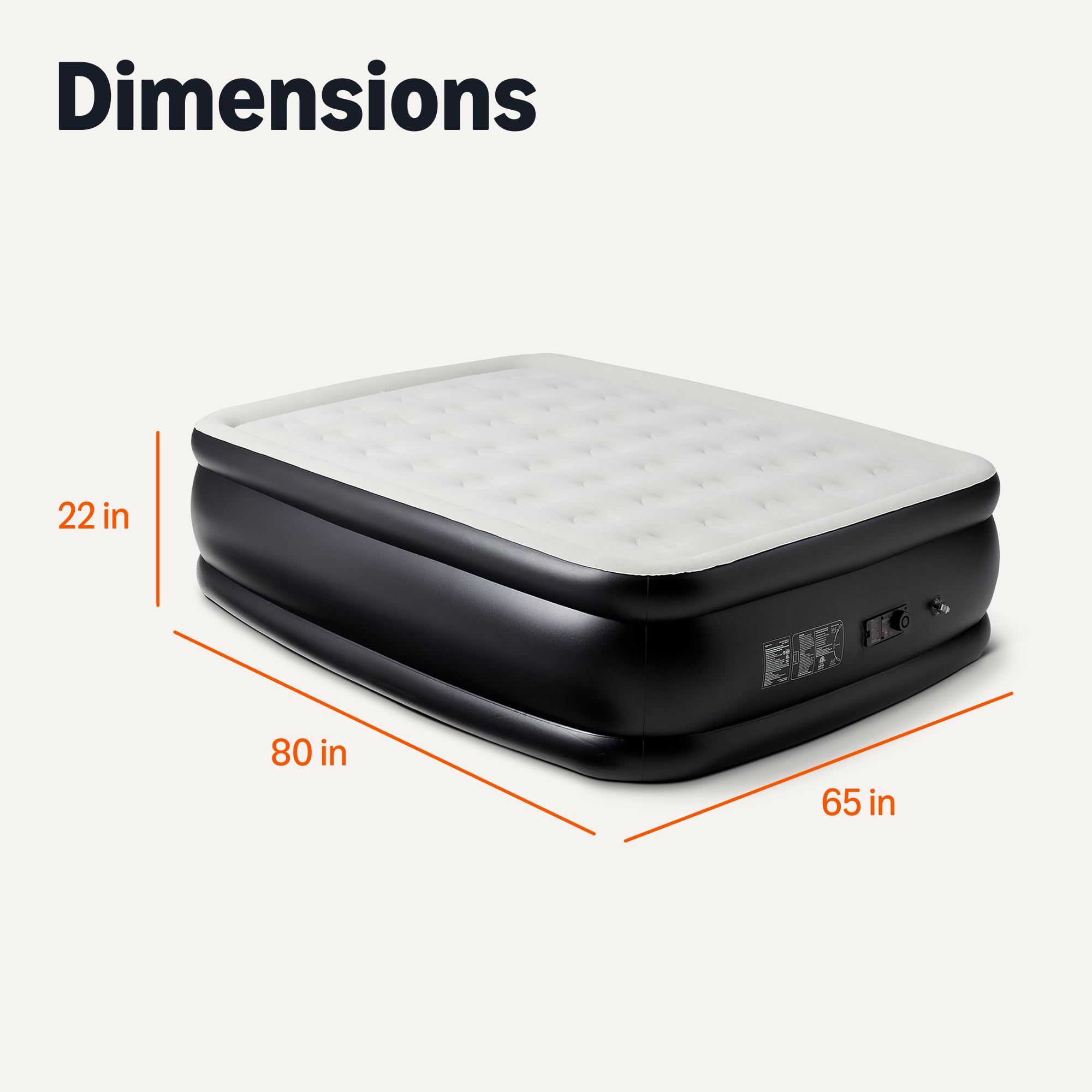 Amazon Basics comparaison dimensions queen montrant compatibilité draps