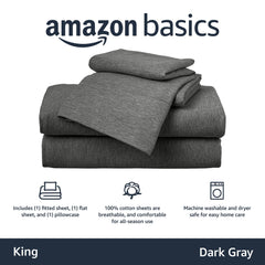 Amazon Basics drap-housse coin élastique sur matelas, garantit maintien sécurisé