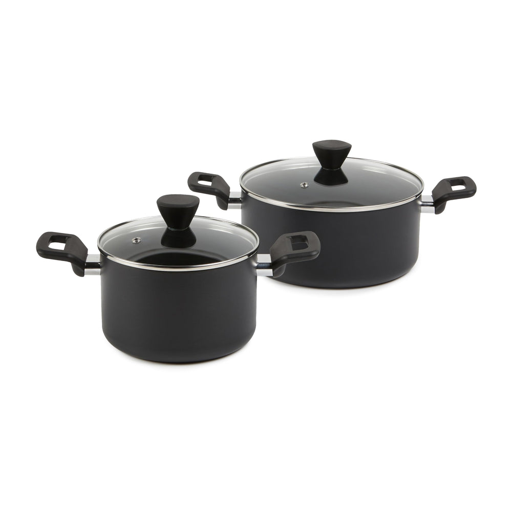 Amazon Basics ensemble en usage sur cuisinière montrant transmission de chaleur maîtrisée