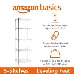 Amazon Basics pieds réglables en gros plan assurant stabilité sur sol irrégulier