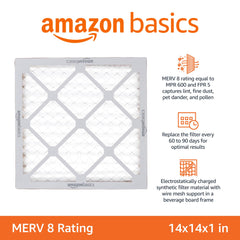 Amazon Basics gros plan du matériau électrostatique capturant poussières pour meilleure filtration