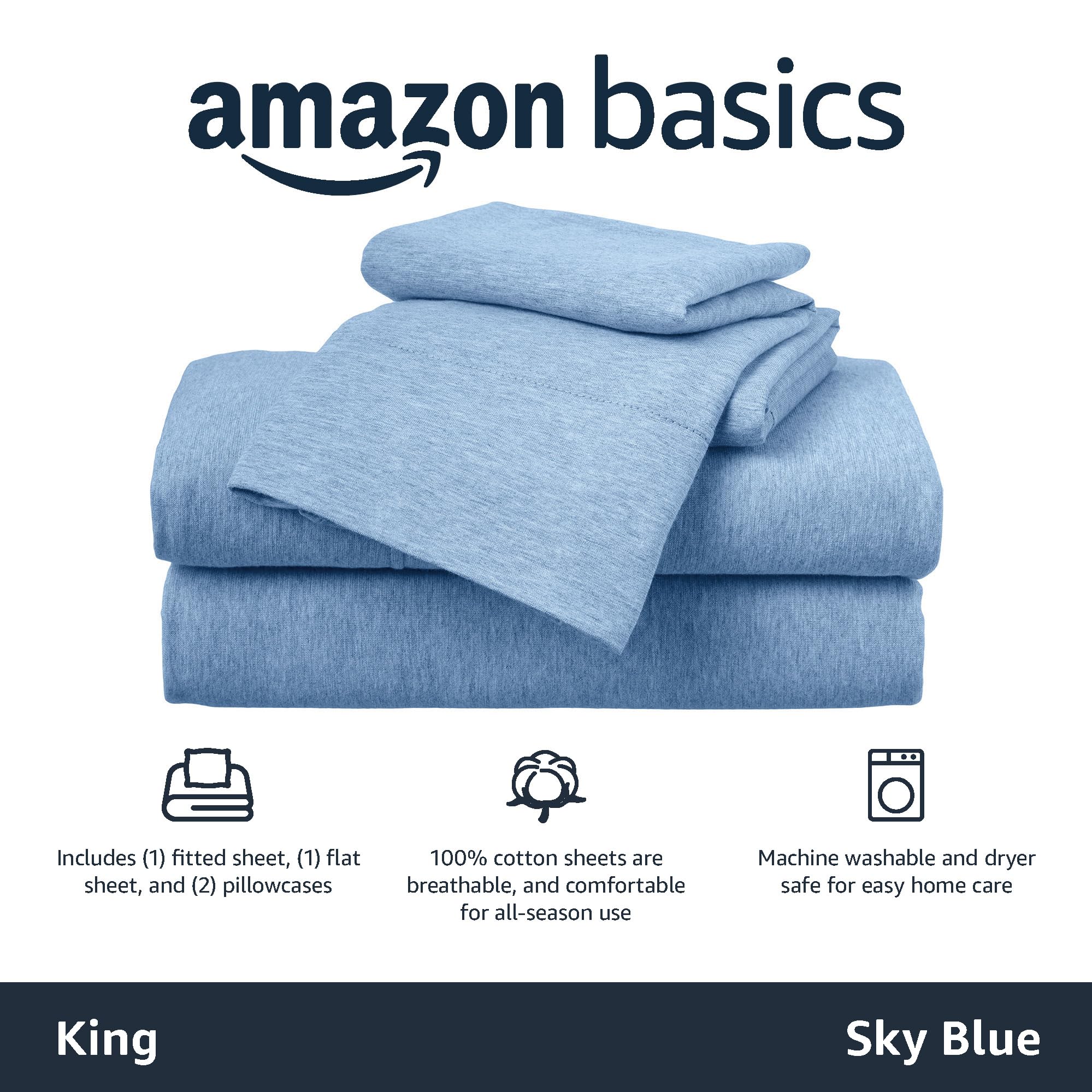 Amazon Basics housse ajustée sur lit King en situation, maintien sécurisant