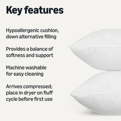 Amazon Basics gros plan fibres montrant texture douce et hypoallergénique