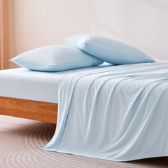 Amazon Basics gros plan du tissu montrant texture respirante et douceur agréable