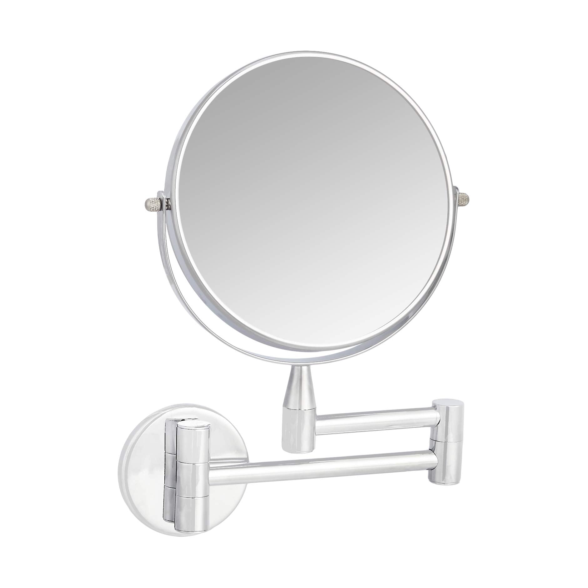 Amazon Basics miroir détail face 5x montrant grossissement pour précision maquillage