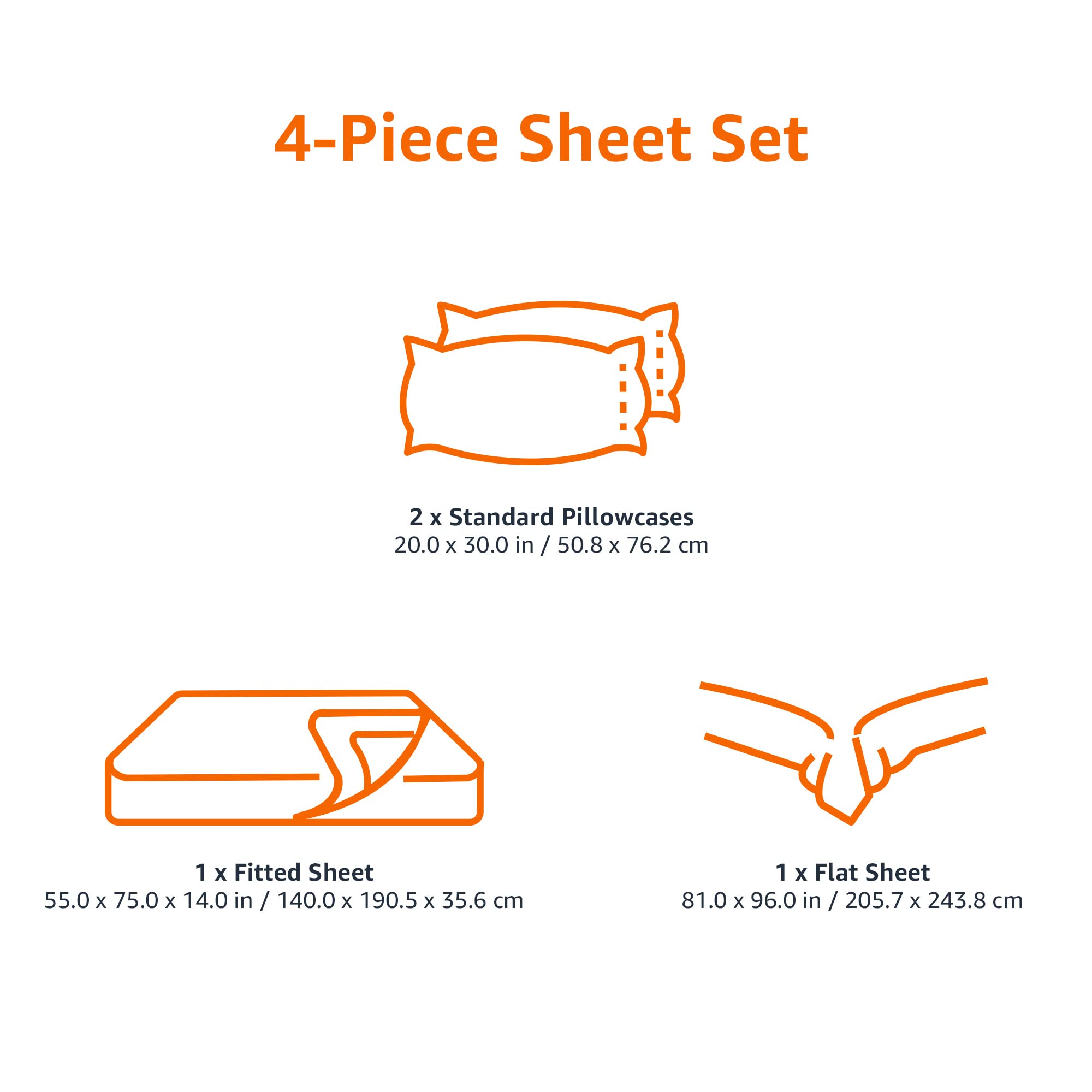 Amazon Basics chambre stylée avec draps blancs montrant aspect propre et accueillant