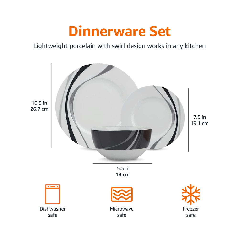Amazon Basics mise en table dans cuisine moderne, esthétique et vaisselle facile d'entretien