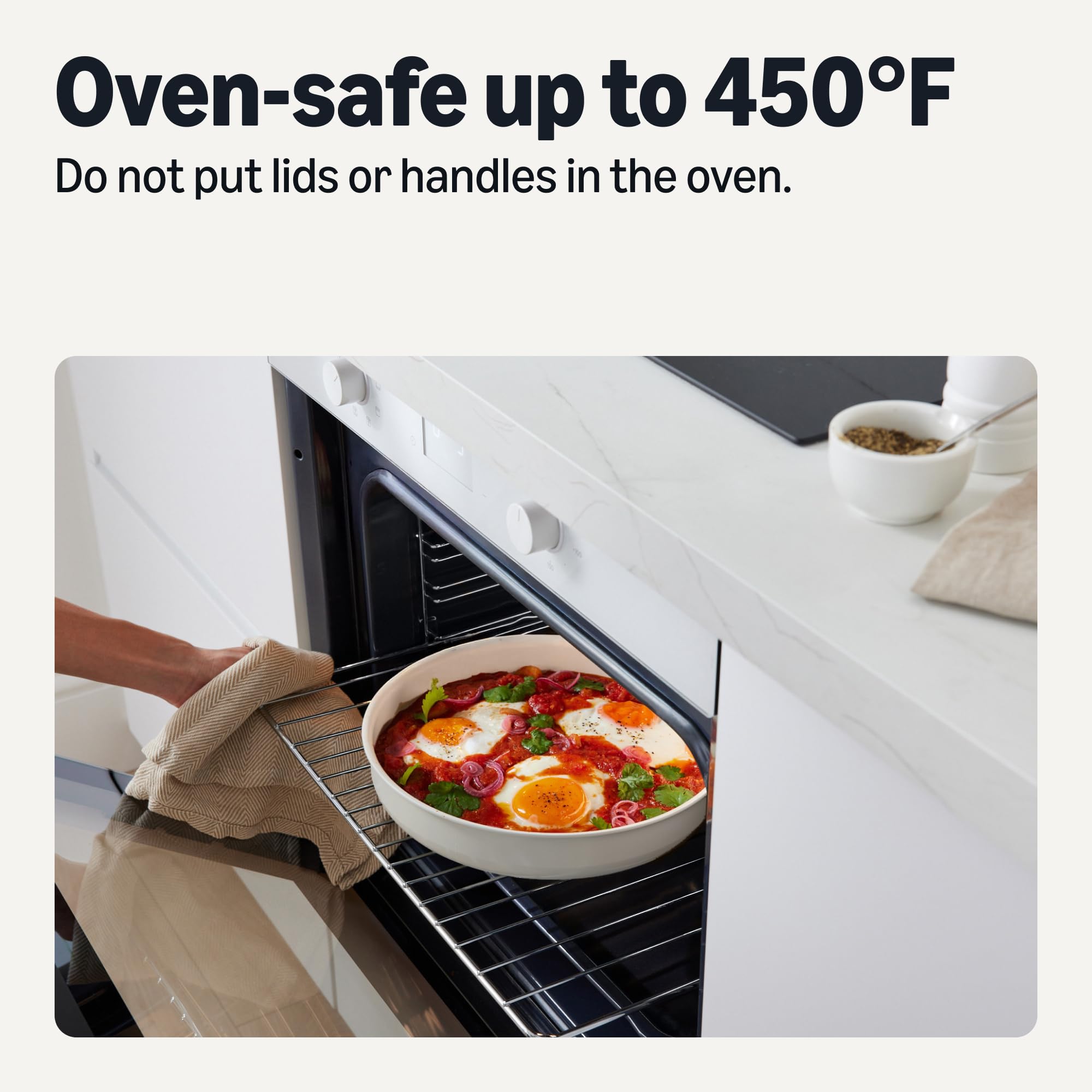 Amazon Basics surface céramique antiadhésive, cuisson sans accroche