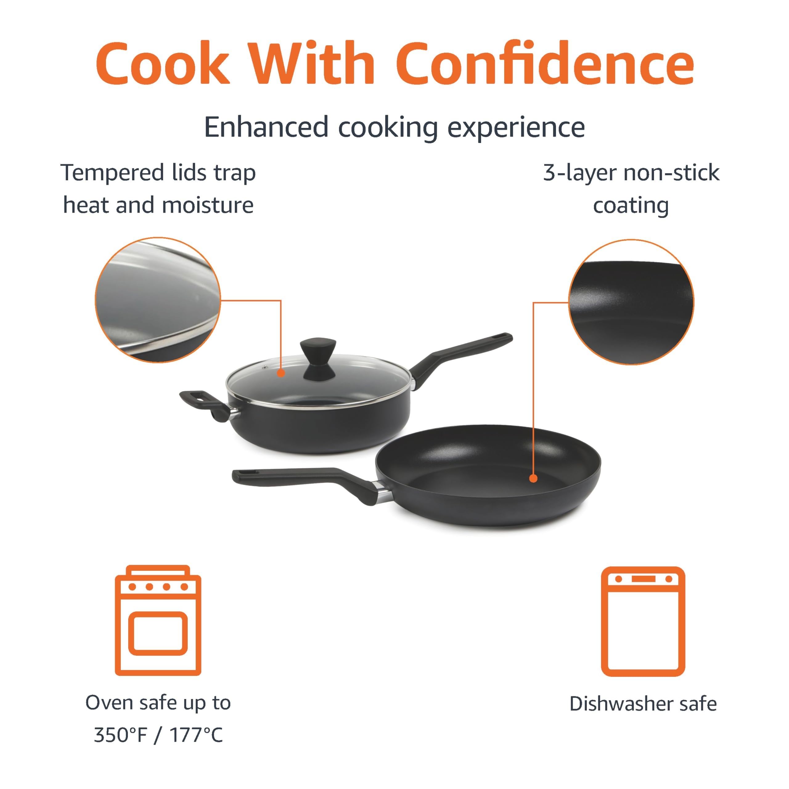 Amazon Basics détail de la poignée stay-cool offrant prise confortable et sécurité