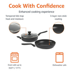 Amazon Basics détail de la poignée stay-cool offrant prise confortable et sécurité