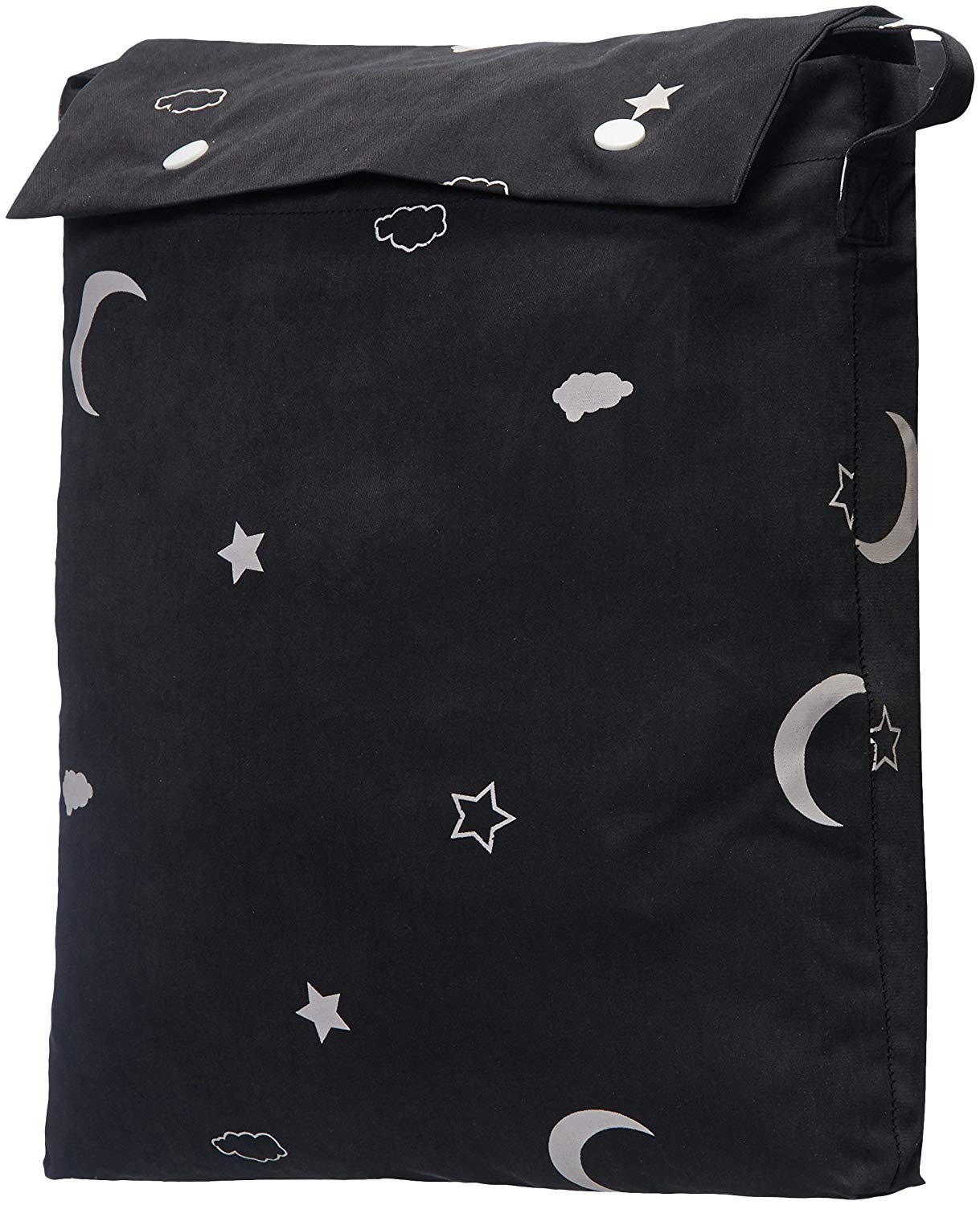 Amazon Basics rideau frontal montrant motif Lune et Étoiles et occultation efficace