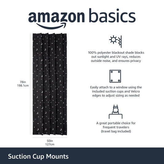 Amazon Basics gros plan tissu occultant montrant texture dense et isolation