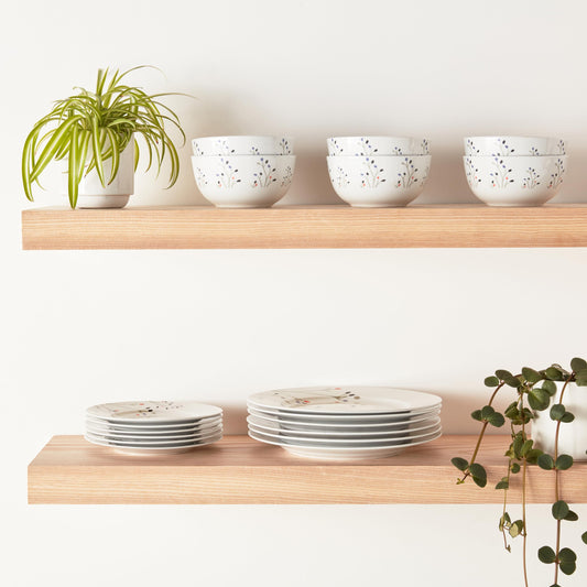 Amazon Basics gros plan de la porcelaine Branches montrant la texture lisse et finition durable