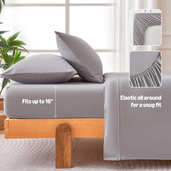 Amazon Basics taie d'oreiller zoom sur coutures pour finition résistante