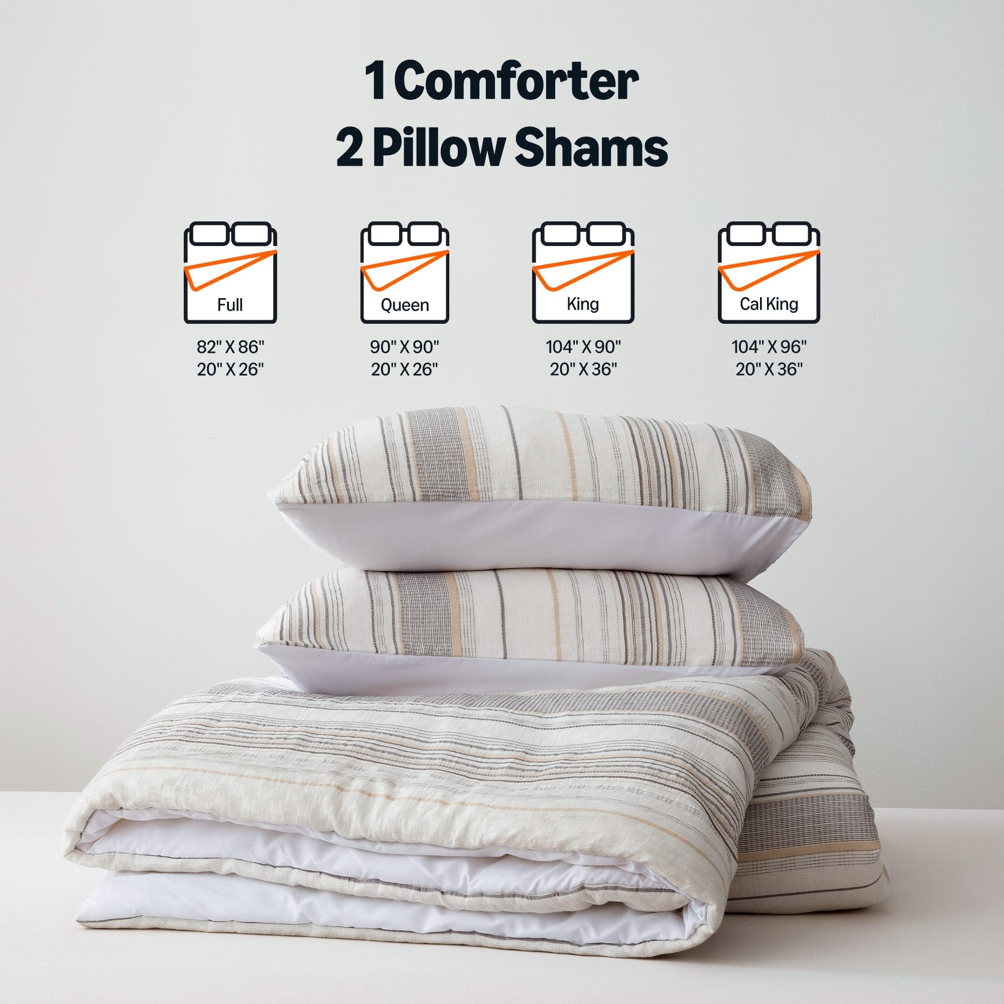 Comparaison d'échelle Amazon Basics queen montrant dimensions 90 par 90 pouces
