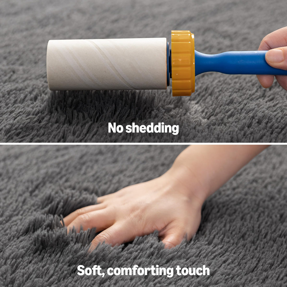 Amazon Basics tapis installé dans un salon contemporain, crée un coin cosy