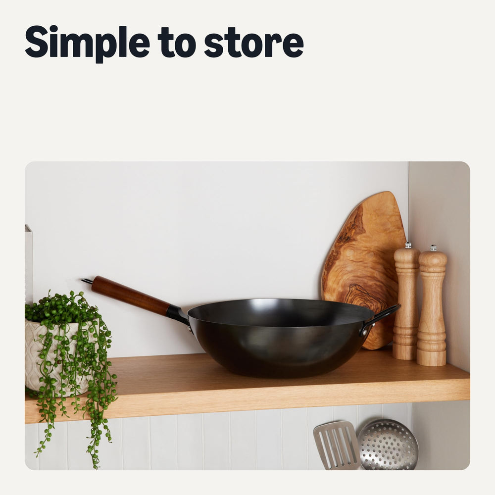 Amazon Basics wok à l'échelle avec échelle de mesure pour comparaison de taille