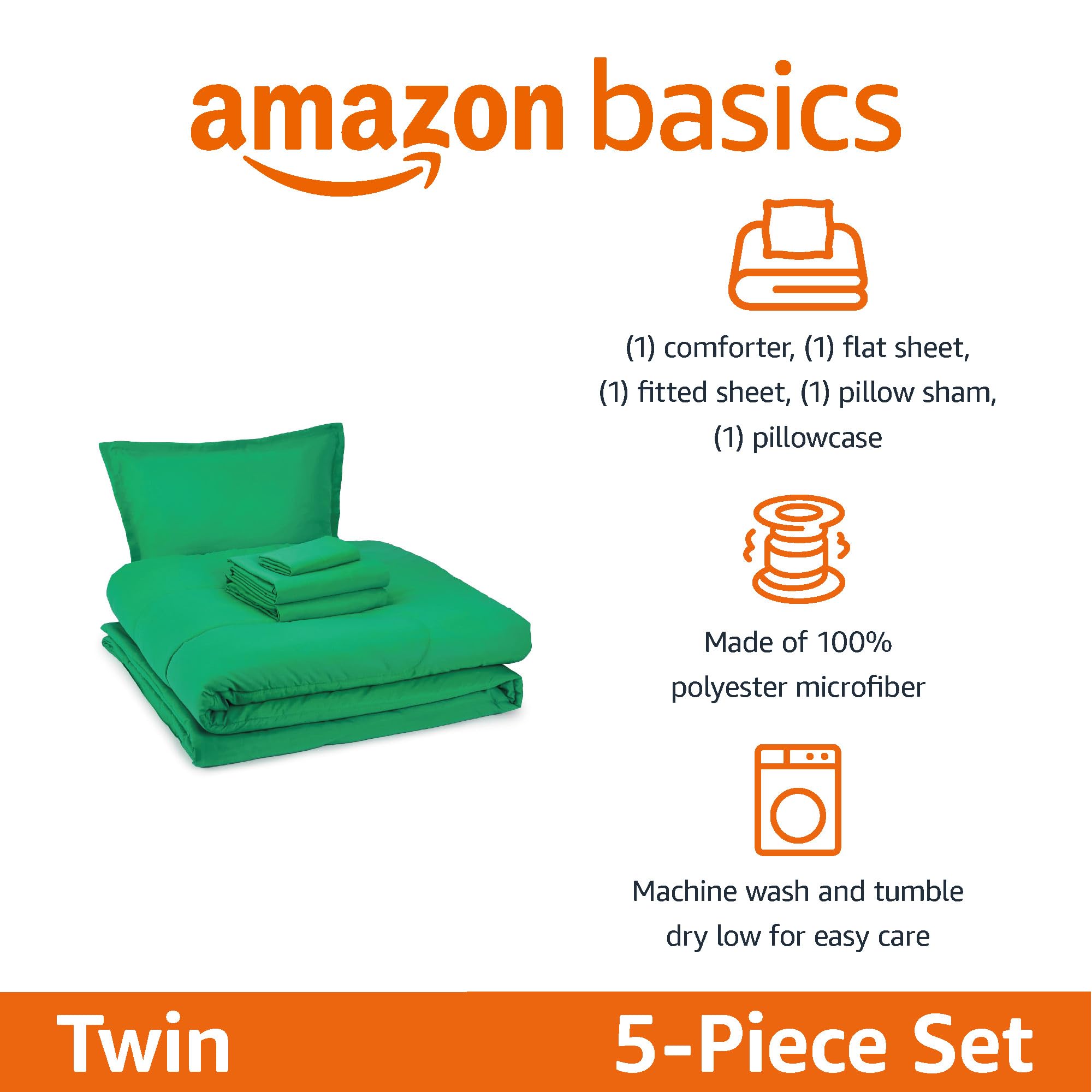 Amazon Basics gros plan microfibre douce pour confort et toucher agréable
