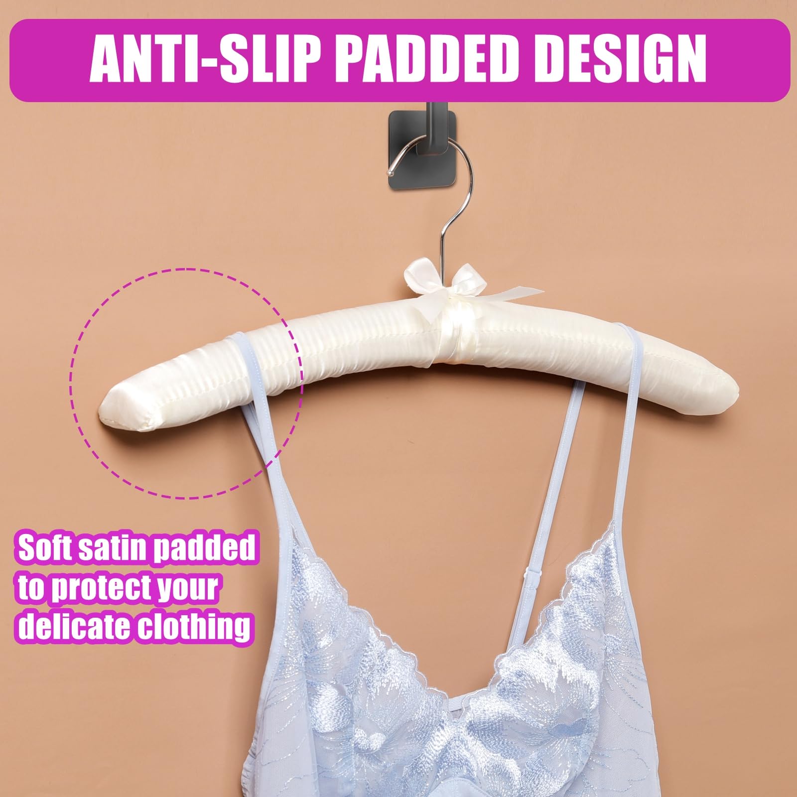 Amber Home crochet chromé rotatif en gros plan facilitant l'accrochage pratique