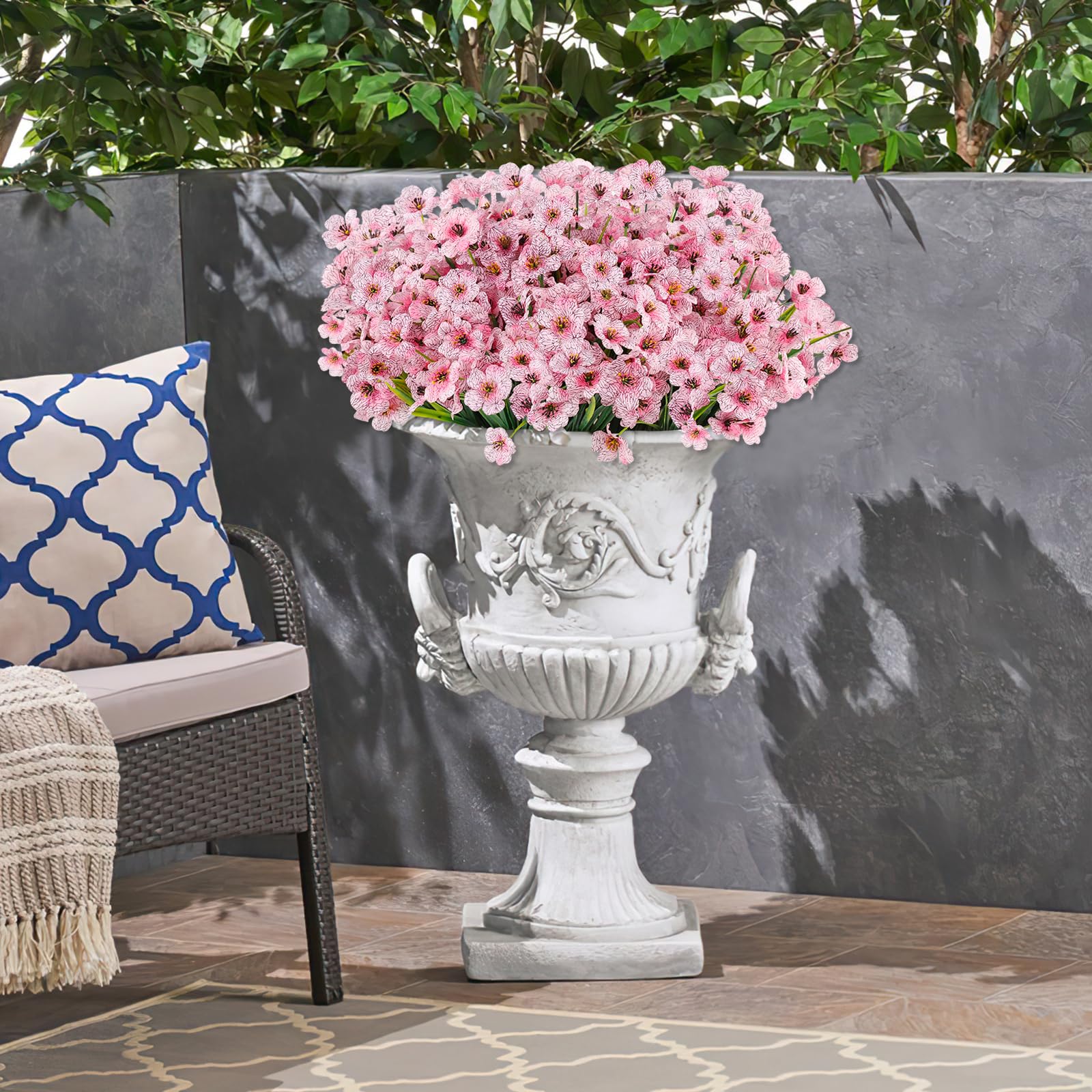 AmberFun composition sur terrasse, couleur vive durable