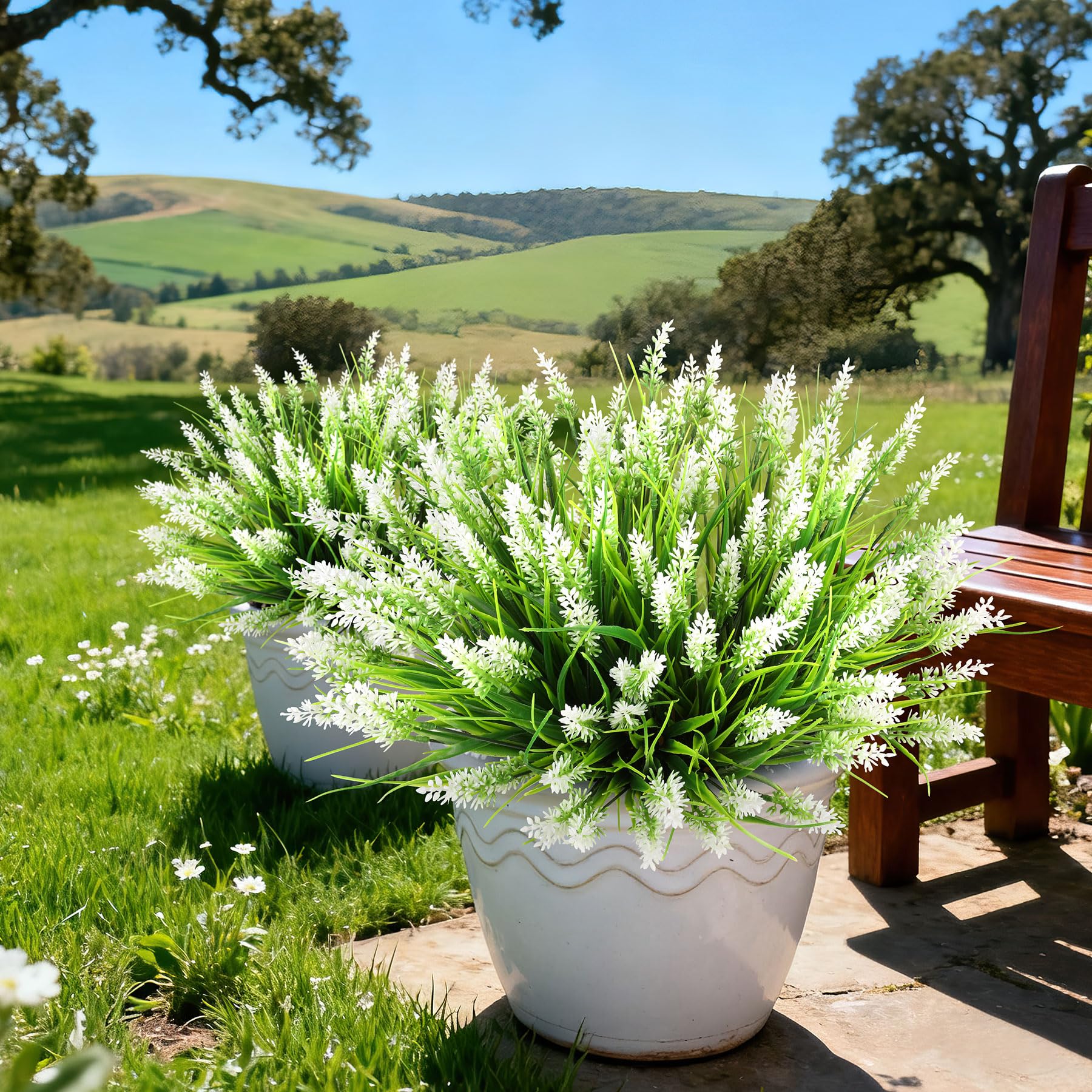 AmberFun zoom sur fleurs blanches offrant un rendu réaliste et élégant