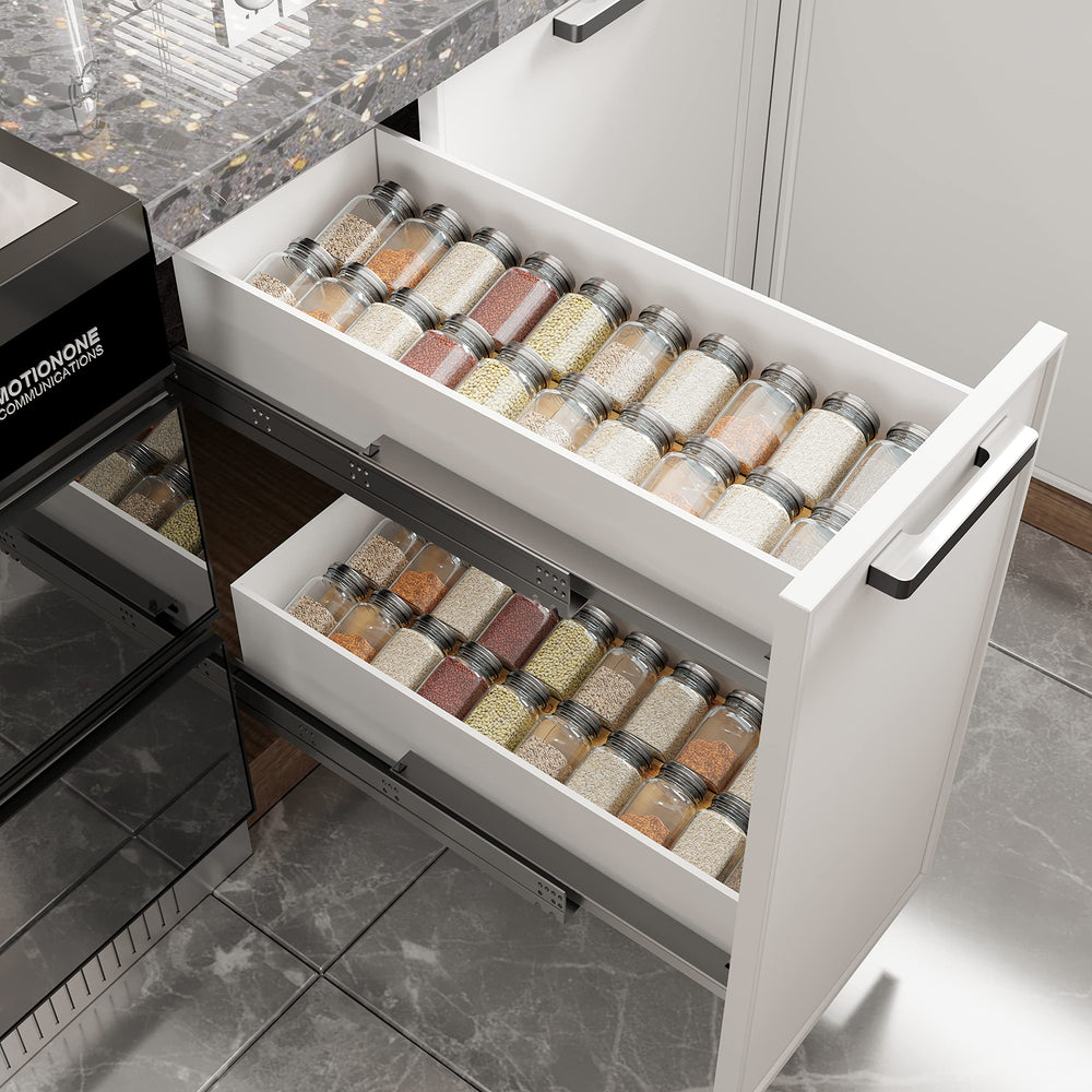 AMBIRD mise en scène cuisine sur plan de travail pour esthétique et rangement pratique