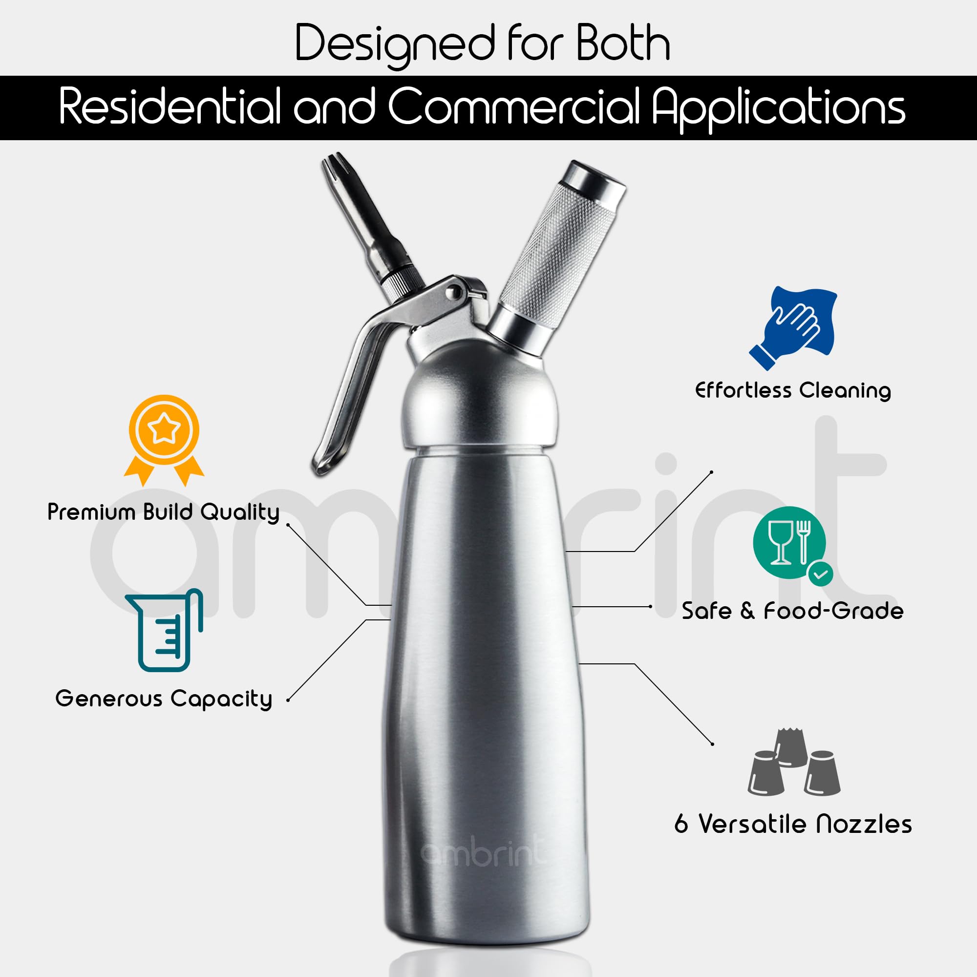 ambrint ensemble de douilles inox et plastique pour décor précis