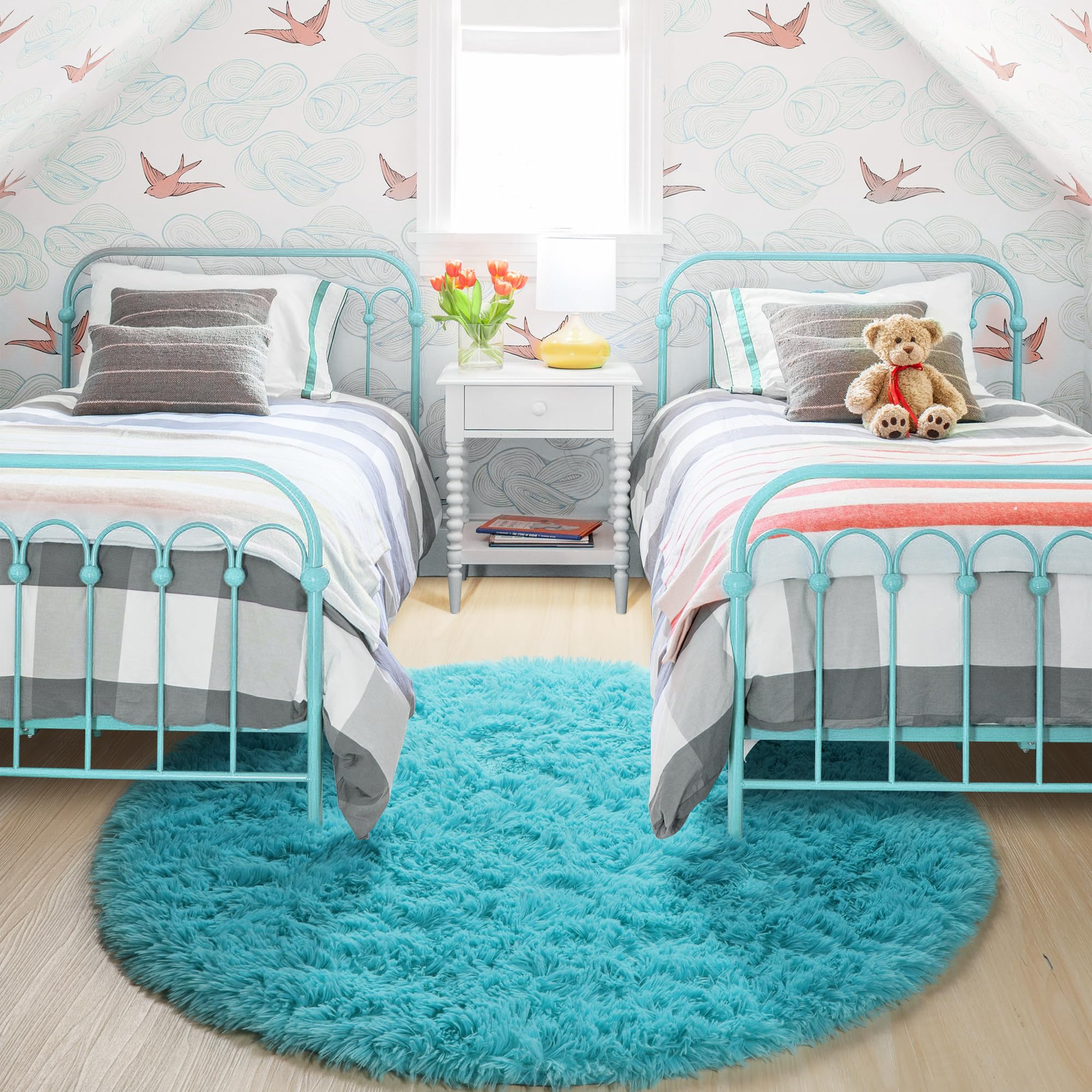 Amdrebio tapis intégré à une chambre apportant chaleur décorative