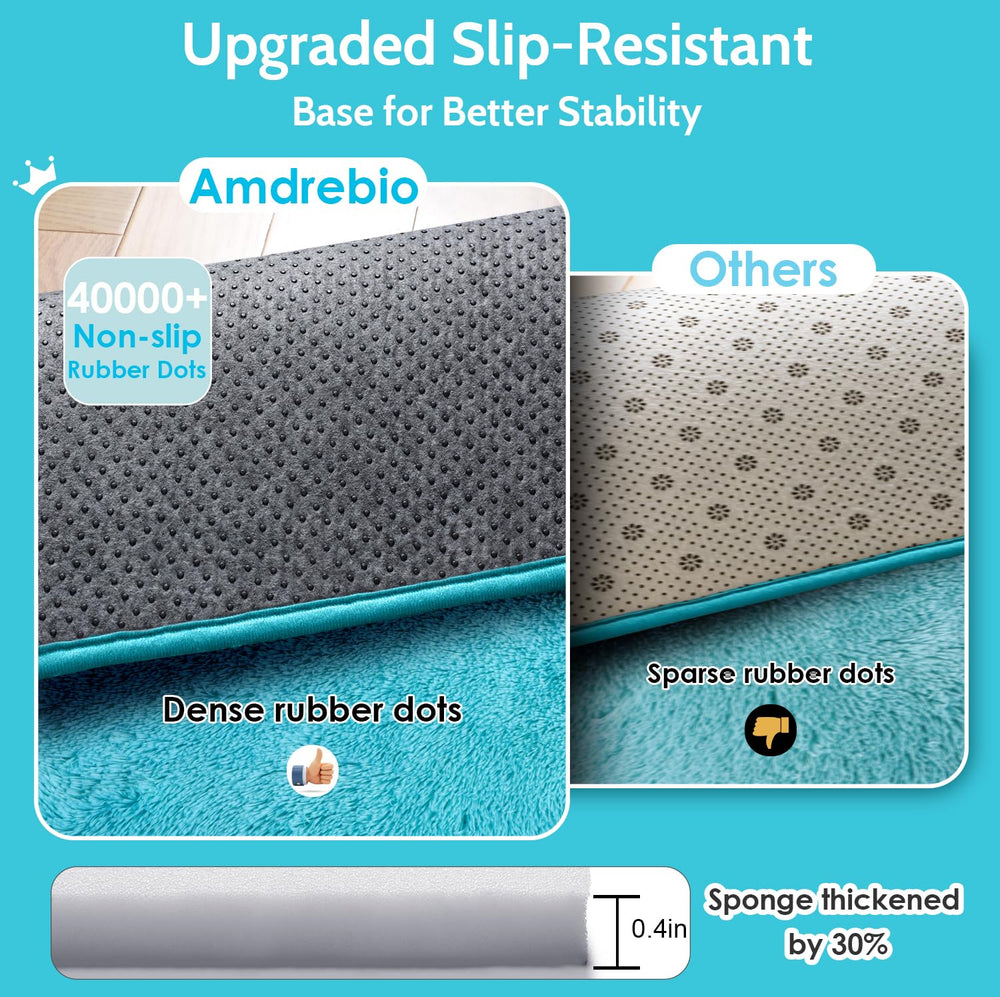 Amdrebio tapis déballé à plat pour éliminer plis rapidement
