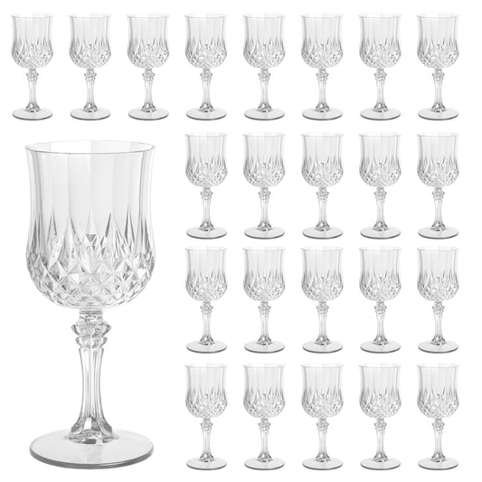 AmeLeis ensemble de 24 verres sur table élégante pour réception