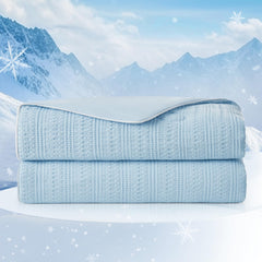 Amélie Home couette face gaufrée montrant texture et confort rafraîchissant