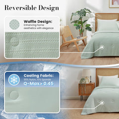 Amélie Home texture gaufrée waffle gros plan respirabilité accrue