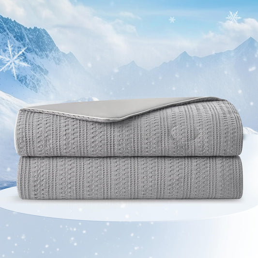 Amélie Home couette vue avant montrant design waffle et confort rafraîchissant