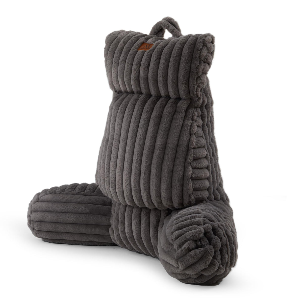 Amélie Home vue de face du coussin gris pour soutien dorsal et confort
