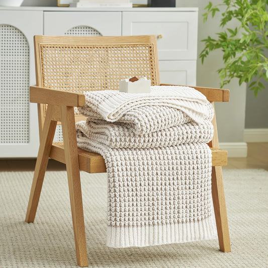 Amélie Home plaid face avant beige montrant style et confort
