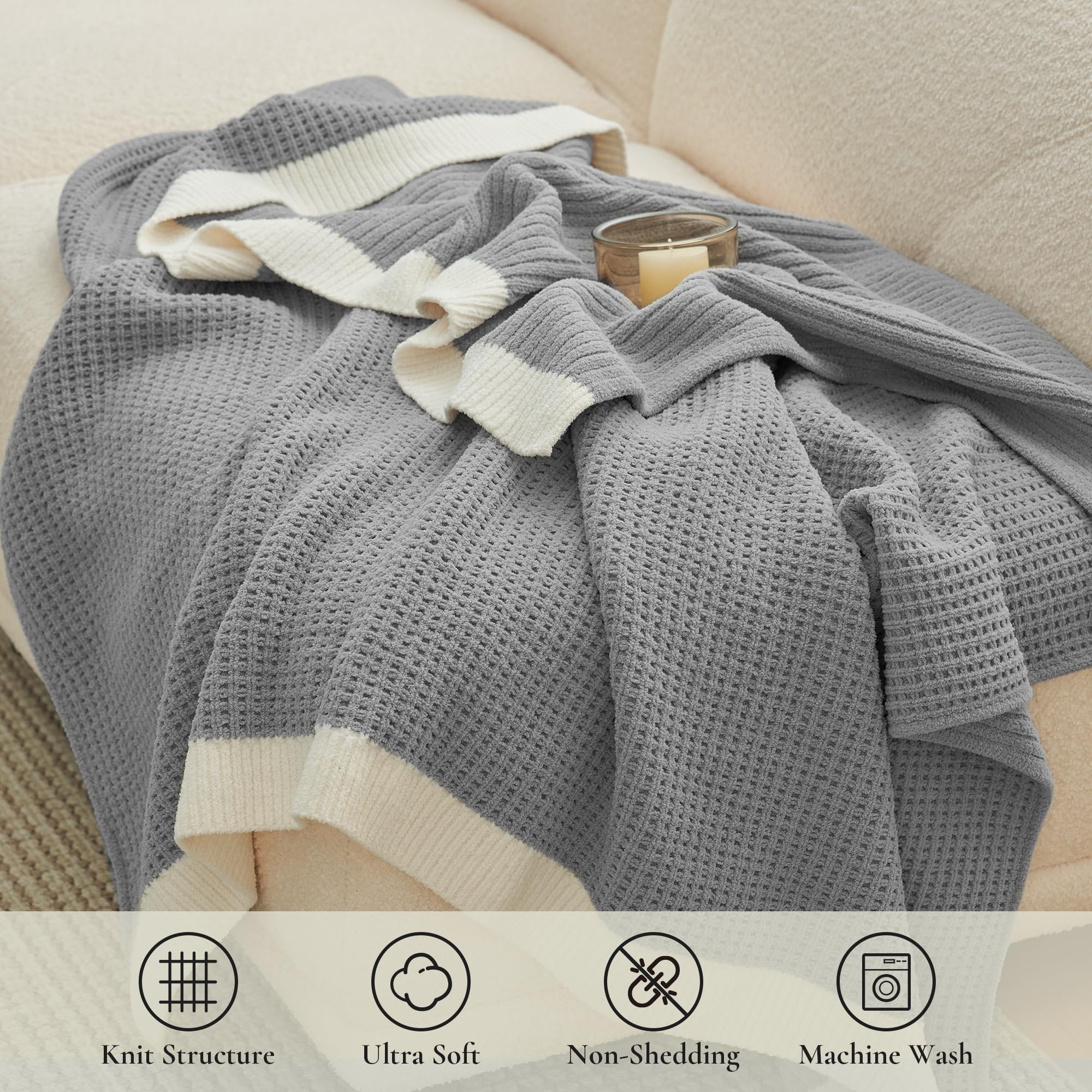 Amélie Home plaid plié prêt à offrir, cadeau pratique et raffiné