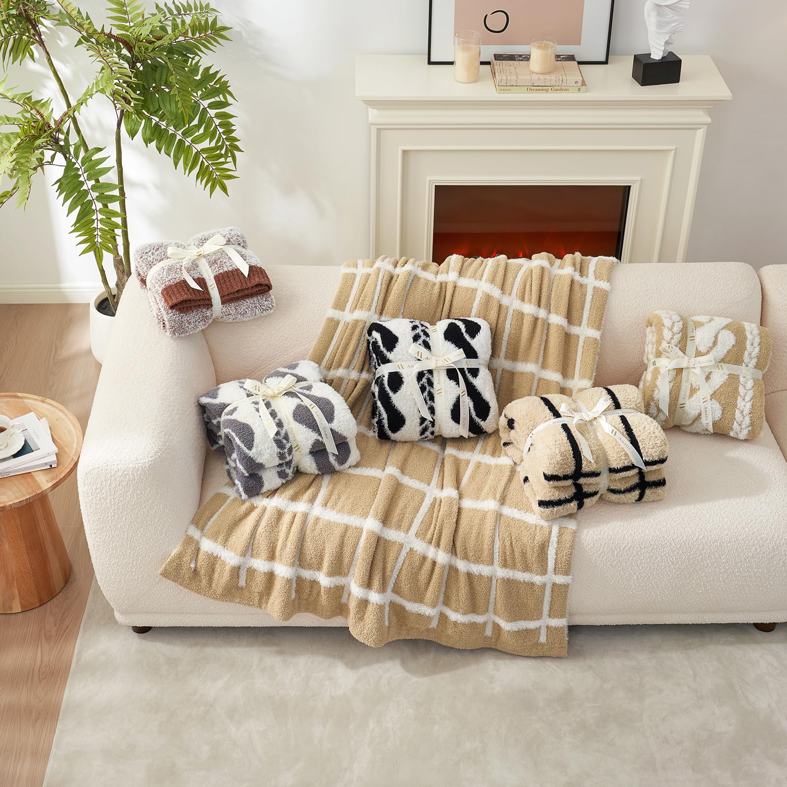Amélie Home gros plan texture ultra-douce montrant confort tactile