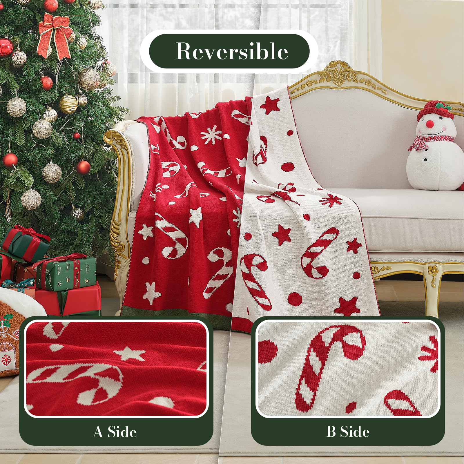 Amélie Home gros plan tricot chenille montrant douceur et texture épaisse