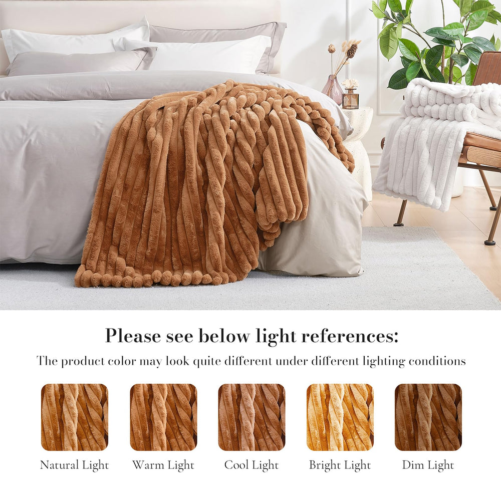 Amélie Home plaid présenté en emballage cadeau prêt à offrir